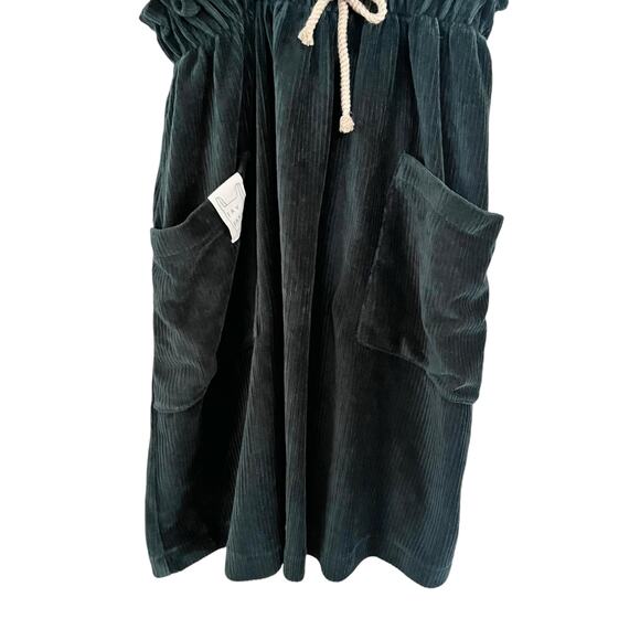 Zara girls green corduroy suspender midi skirt size 13-14 - Picture 3 of 11